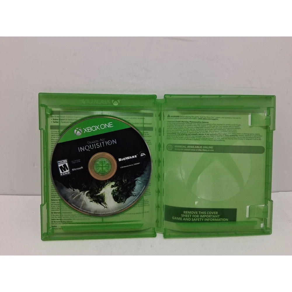 Dragon Age Inquisition Xbox One BioWare RPG Fantasy Game Disc Case